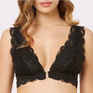 We are HAH Free People Got Your Back Bra Black Noir Lace NWT Adju…